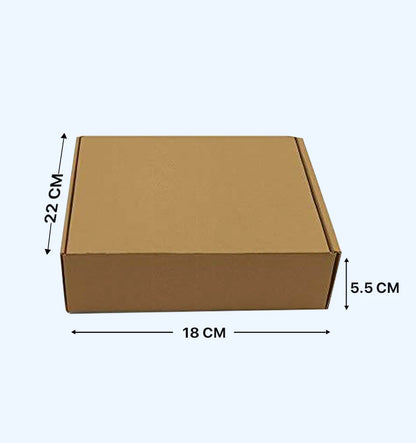 Premium Multipurpose Corrugated Box 7x8.5x2 Inches for 500 gms Pack of 50