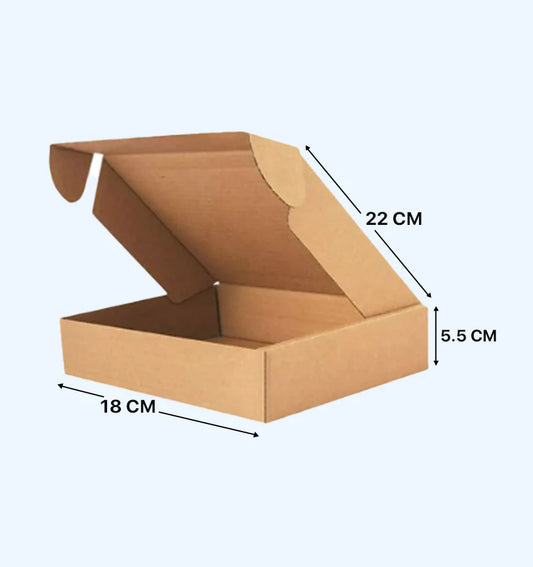 Premium Multipurpose Corrugated Box 7x8.5x2 Inches for 500 gms Pack of 50